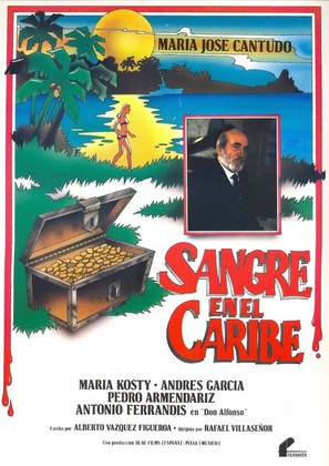 Sangre en el Caribe - Spanish Movie Poster (thumbnail)