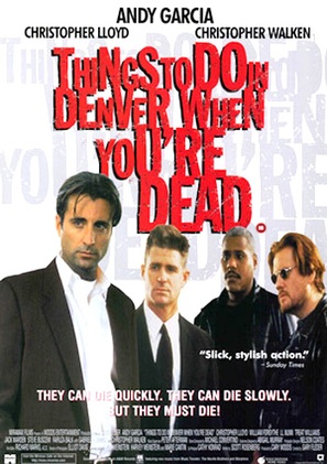 Things to Do in Denver When You&#039;re Dead - British VHS movie cover (thumbnail)