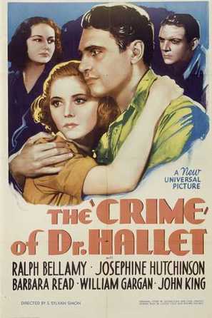 The Crime of Doctor Hallet - Movie Poster (thumbnail)