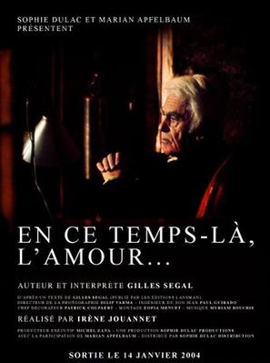 En ce temps-l&agrave;, l&#039;amour... - French Movie Poster (thumbnail)