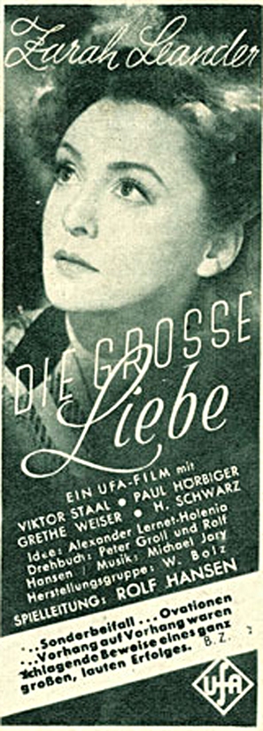 Gro&szlig;e Liebe, Die - German poster (thumbnail)