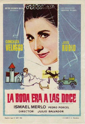 La boda era a las doce - Spanish Movie Poster (thumbnail)