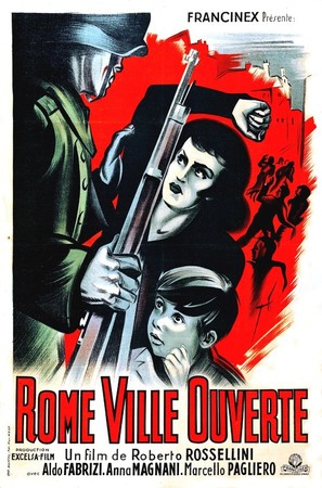 Roma, citt&agrave; aperta - French Movie Poster (thumbnail)
