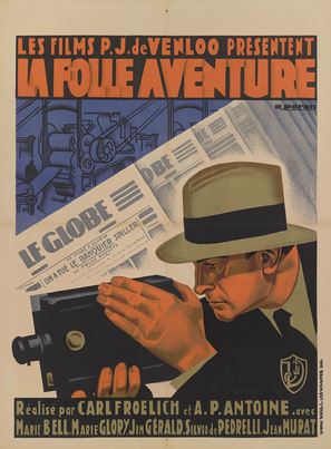 La folle aventure - French Movie Poster (thumbnail)