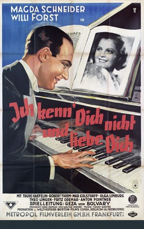 Ich kenn&#039; dich nicht und liebe dich - German Movie Poster (thumbnail)