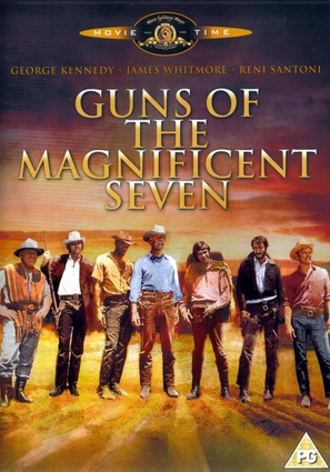 Guns of the Magnificent Seven - British DVD movie cover (thumbnail)