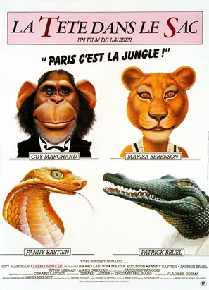 La t&ecirc;te dans le sac - French Movie Poster (thumbnail)