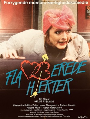 Flamberede hjerter - Danish Movie Poster (thumbnail)