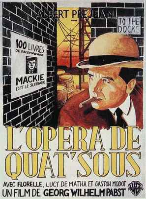 L&#039;op&eacute;ra de quat&#039;sous - French Movie Poster (thumbnail)