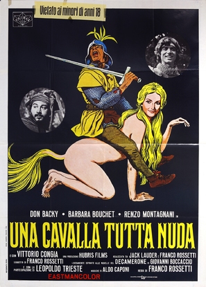 Una cavalla tutta nuda - Italian Movie Poster (thumbnail)