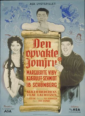 Den opvakte jomfru - Danish Movie Poster (thumbnail)