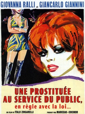 Una prostituta al servizio del pubblico e in regola con le leggi dello stato - French Movie Poster (thumbnail)