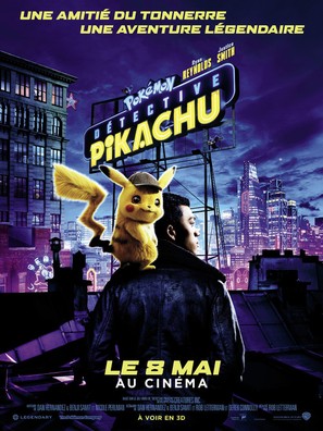 Pok&eacute;mon: Detective Pikachu - French Movie Poster (thumbnail)