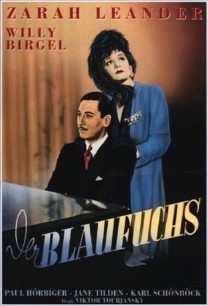 De vrouw met den blauwvos - German Movie Poster (thumbnail)