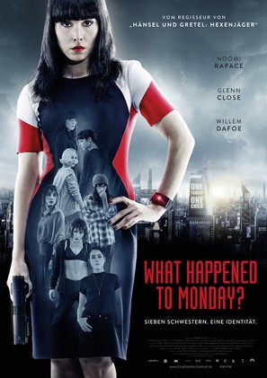 What Happened to Monday - German Movie Poster (thumbnail)