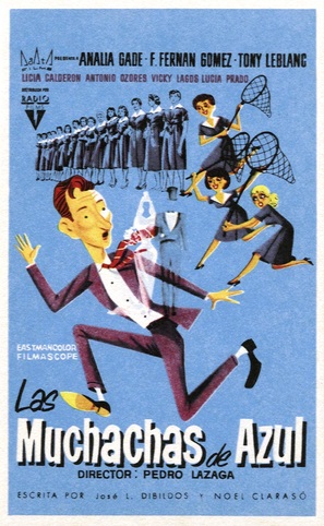 Muchachas de azul - Spanish Movie Poster (thumbnail)