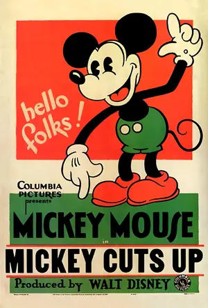 Mickey Cuts Up Poster