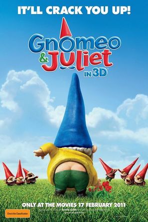 Gnomeo &amp; Juliet - Australian Movie Poster (thumbnail)