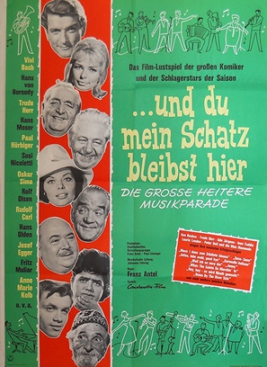 ...und du, mein Schatz, bleibst hier - German Movie Poster (thumbnail)