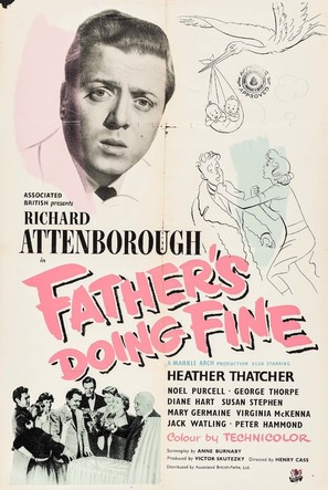 Father&#039;s Doing Fine - British Movie Poster (thumbnail)