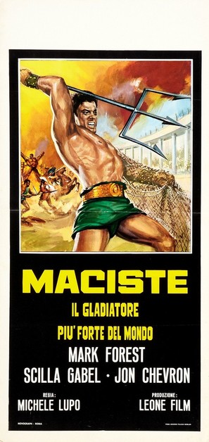 Maciste, il gladiatore pi&ugrave; forte del mondo - Italian Movie Poster (thumbnail)