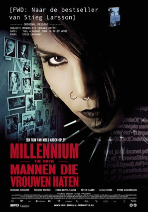 M&auml;n som hatar kvinnor - Dutch Movie Poster (thumbnail)