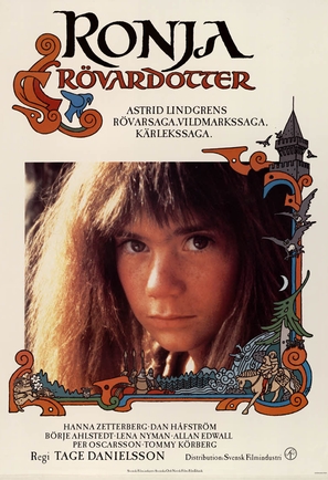Ronja R&ouml;vardotter - Swedish Movie Poster (thumbnail)