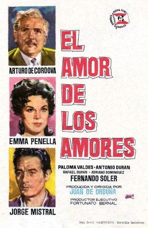 El amor de los amores - Spanish Movie Poster (thumbnail)