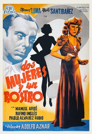Dos mujeres y un rostro - Spanish Movie Poster (thumbnail)
