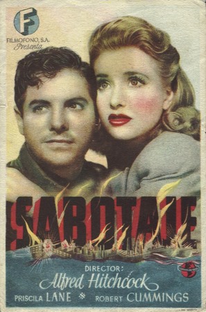 Saboteur - Spanish Movie Poster (thumbnail)