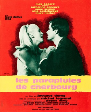 Les parapluies de Cherbourg - French Movie Poster (thumbnail)