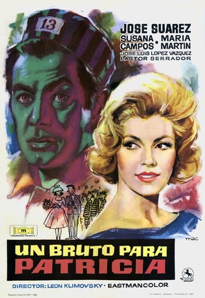 Un bruto para Patricia - Spanish Movie Poster (thumbnail)