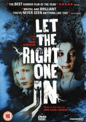 L&aring;t den r&auml;tte komma in - British DVD movie cover (thumbnail)