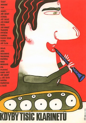 Kdyby tis&iacute;c klarinetu - Czech Movie Poster (thumbnail)