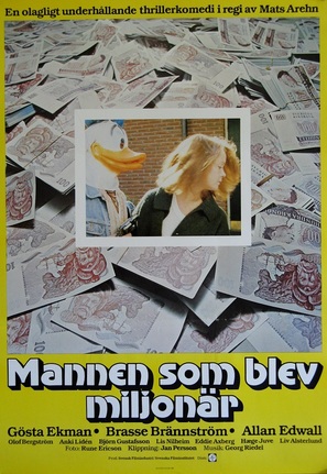 Mannen som blev miljon&auml;r - Swedish Movie Poster (thumbnail)