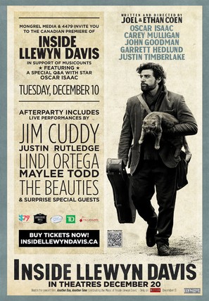 Inside Llewyn Davis - Canadian Movie Poster (thumbnail)