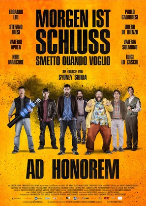 Smetto quando voglio: Ad honorem - German Movie Poster (thumbnail)