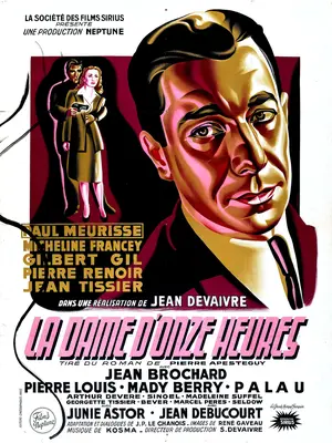 La dame d&#039;onze heures - French Movie Poster (thumbnail)