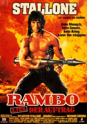 Rambo: First Blood Part II - German Movie Poster (thumbnail)