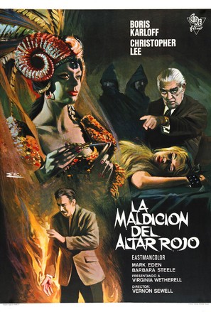Curse of the Crimson Altar - Spanish Movie Poster (thumbnail)