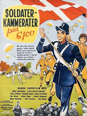 Soldaterkammerater p&aring; sjov - Danish Movie Poster (thumbnail)