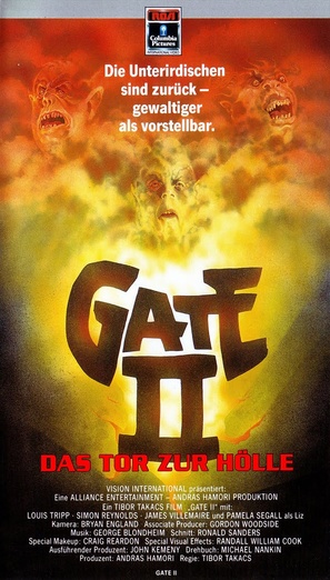 The Gate II: Trespassers - German VHS movie cover (thumbnail)