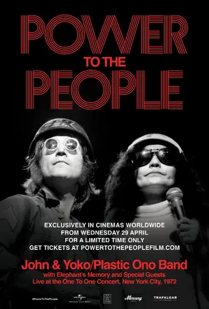 Power to the People: John & Yoko Live in NYC Poster