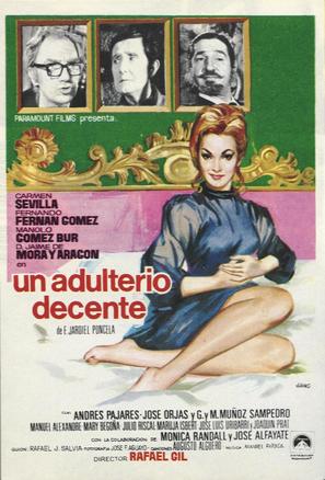 Adulterio decente, Un - Spanish Movie Poster (thumbnail)