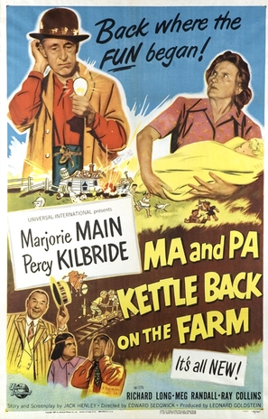 Ma and Pa Kettle Back on the Farm - Movie Poster (thumbnail)
