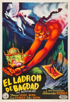The Thief of Bagdad - Spanish Movie Poster (thumbnail)