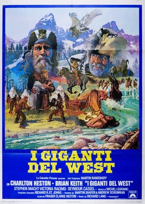 The Mountain Men - Italian Movie Poster (thumbnail)