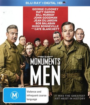 The Monuments Men - Australian Blu-Ray movie cover (thumbnail)