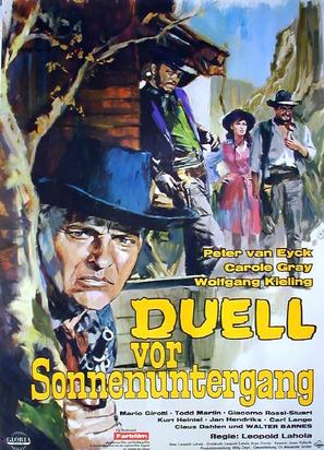 Duell vor Sonnenuntergang - German Movie Poster (thumbnail)