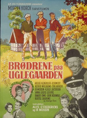 Br&oslash;drene p&aring; Uglegaarden - Danish Movie Poster (thumbnail)